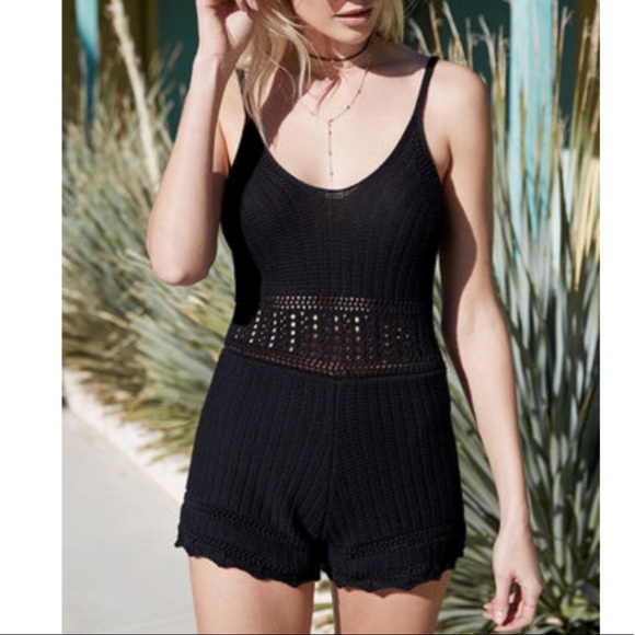 Kendall&Kylie Black Knit Romper - Picture 3 of 3